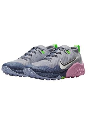 Nike Women's Wildhorse 7 Trail Running Shoe, Wolf Grey/Barley Green, 8.5